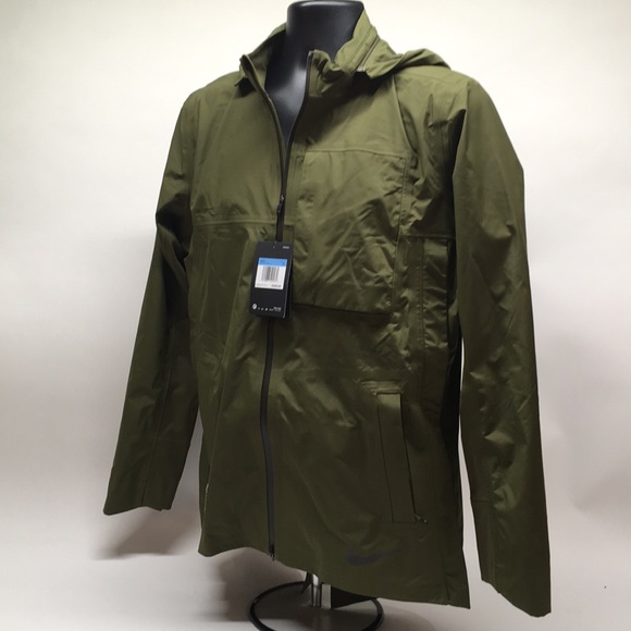 nike rain jacket green